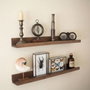 Hanah Home Raf333 Estantería de Pared de Madera Maciza